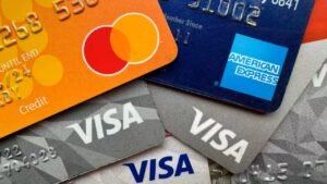 Visa and American Express Cards